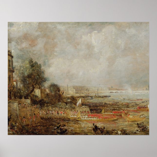 The Opening of Waterloo Bridge, c.1829-31 (oil on Poster (Front)