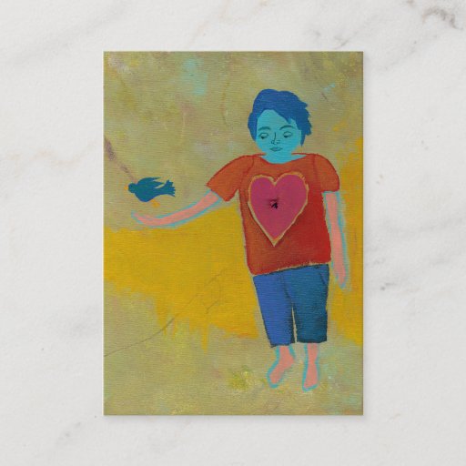 Customizable The Opening unique original modern folk art hope Business Card Templates