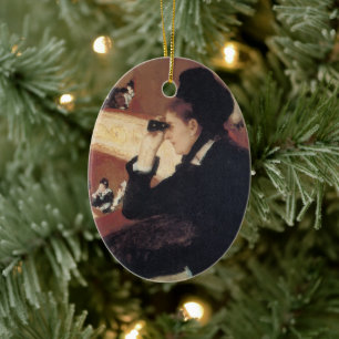 The Opera by Mary Cassatt, Vintage Impressionism Ceramic Ornament