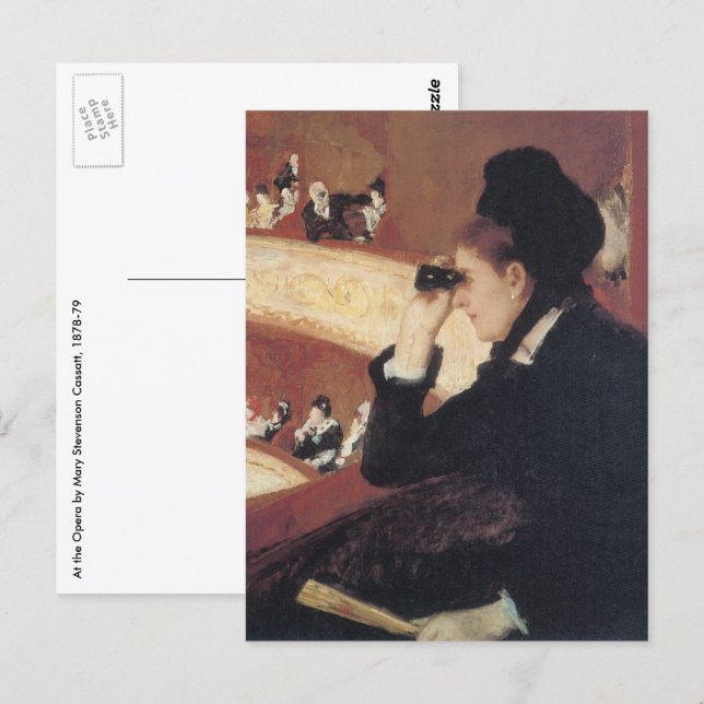 The Opera by Mary Cassatt, Vintage Impressionism Postcard (Front/Back)