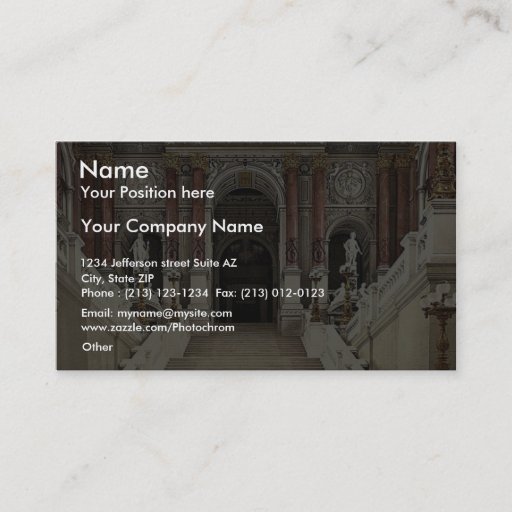 Customizable The Opera House, interior, Vienna, Austro-Hungary Business Card Templates