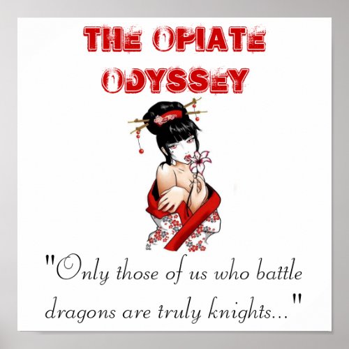 The Opiate Odyssey Sekus Dragons Design Poster