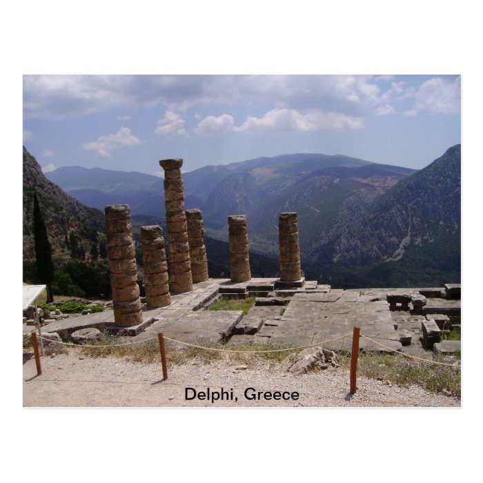 The "Oracle of Delphi" Post Card