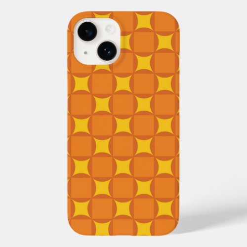 The Orange 70s year styling circle Case_Mate iPhone 14 Case