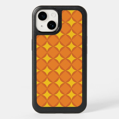 The Orange 70s year styling circle OtterBox iPhone 14 Case