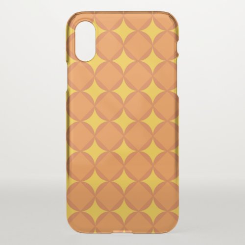 The Orange 70s year styling circle iPhone X Case