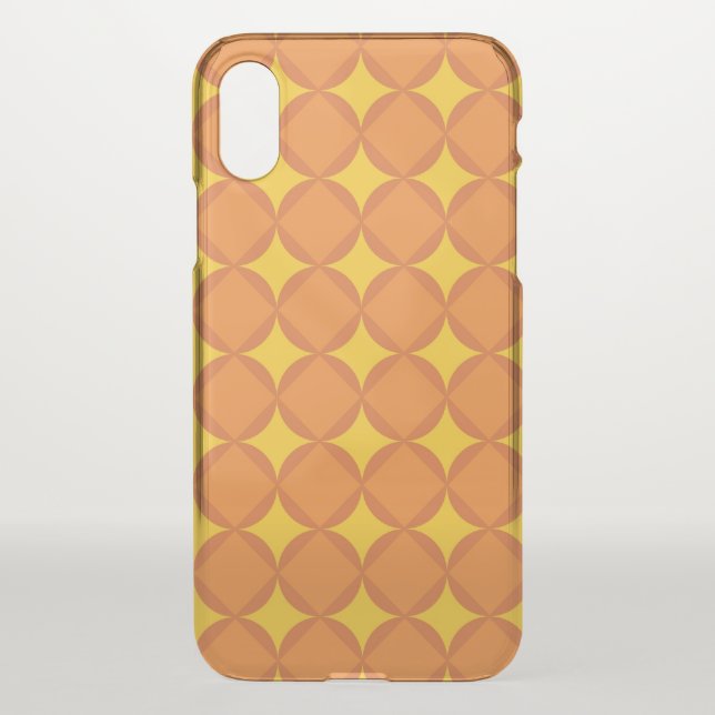 The Orange 70's year styling circle Uncommon iPhone Case (Back)