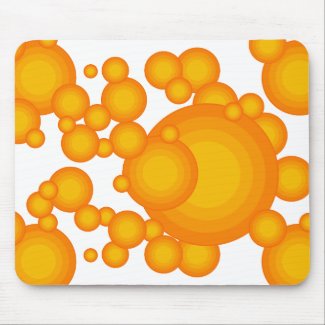 The Orange 70's year styling Mouse Pad