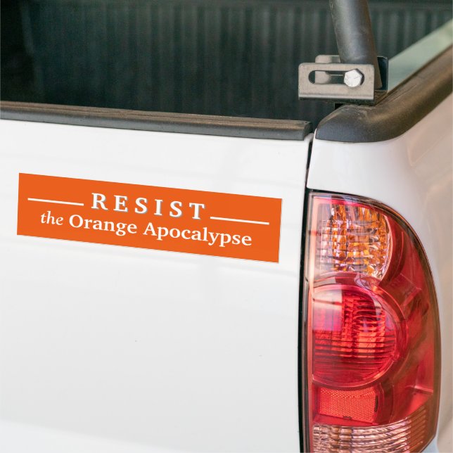 The Orange Apocalypse Bumper Sticker (On Truck)