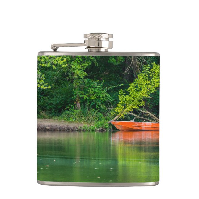 The Orange Boat Flask (Front)