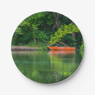 The Orange Boat Paper Plates