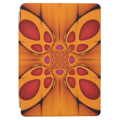 The Orange Butterfly Abstract fractal iPad case