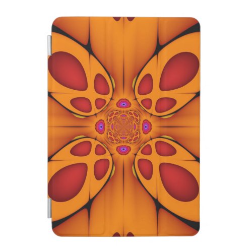 The Orange Butterfly Abstract fractal iPad case