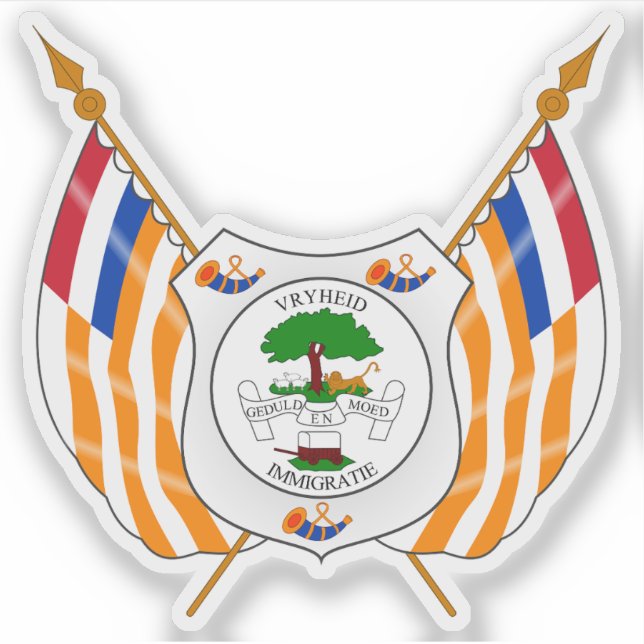 The Orange Free State seal, Rep. of South Africa Sticker (Front)