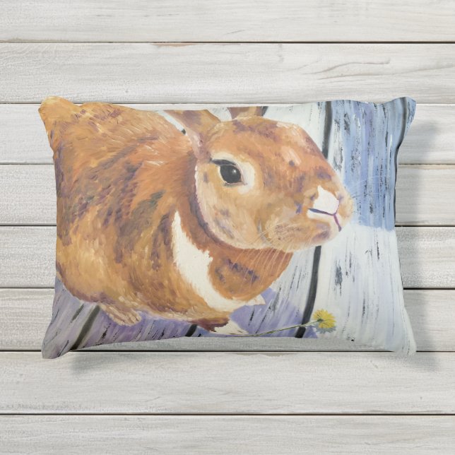 The Orange Rabbit "Blossom" Outdoor Accent Pillow (Front)