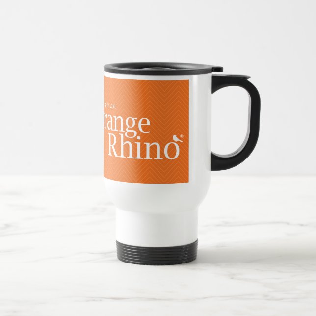 The Orange Rhino Travel Mug (Right)
