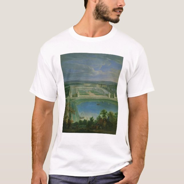 The Orangery and the Chateau at Versailles, 1696 T-Shirt (Front)