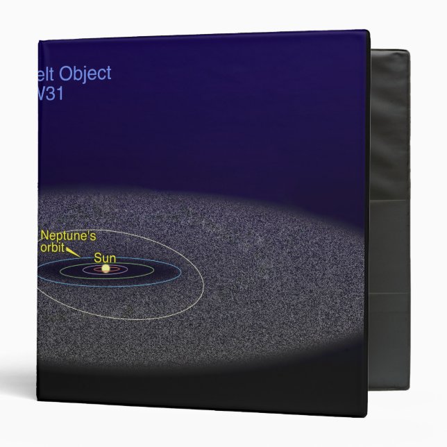 The orbit of the binary Kuiper Belt object Binder (Front/Inside)