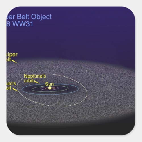 The orbit of the binary Kuiper Belt object Square Sticker