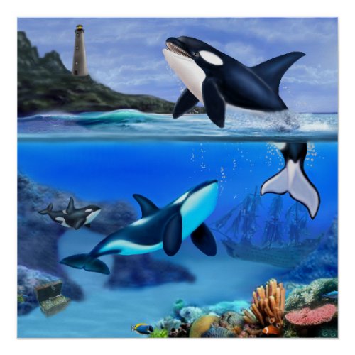 The Orca Family Poster