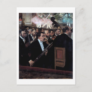 The Orchestra at the Opera, Edgar Degas Postcard