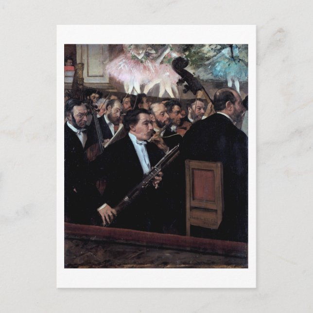 The Orchestra at the Opera, Edgar Degas Postcard (Front)