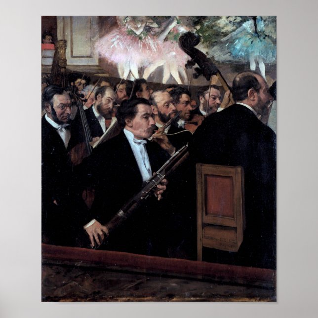 The Orchestra at the Opera, Edgar Degas Poster (Front)