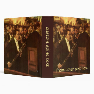 The Orchestra of Opera by Edgar Degas, Vintage Art Binder