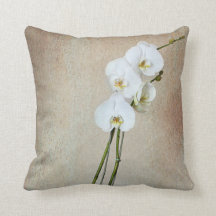 the Orchid - throw pillow