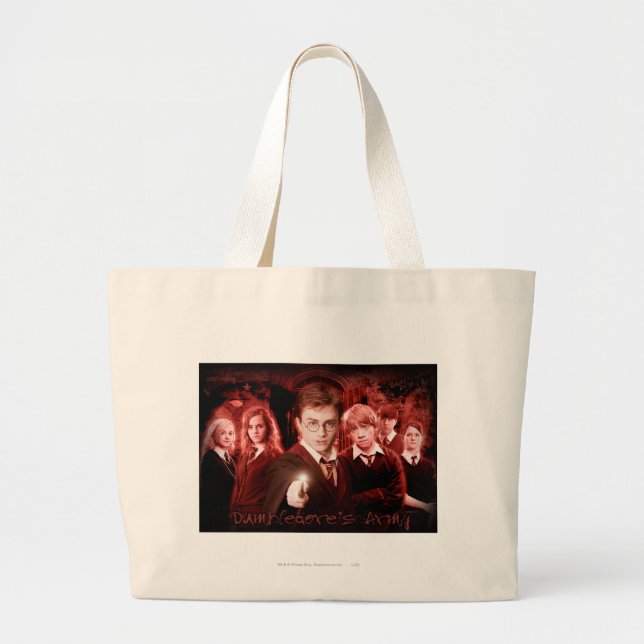 THE ORDER OF THE PHOENIX™ DUMBLEDORE’S ARMY™ Red Large Tote Bag (Front)
