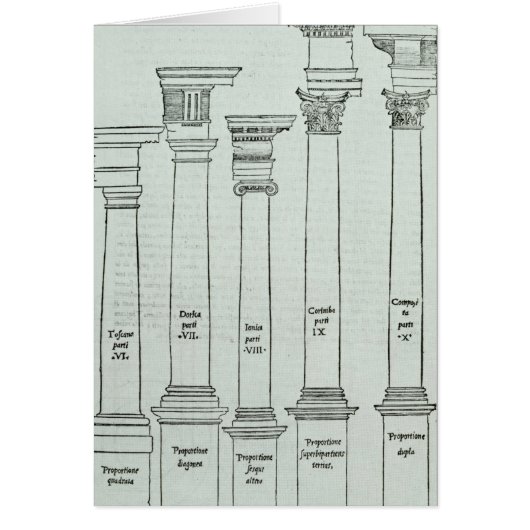 The Orders of Architecture Cards (Front)