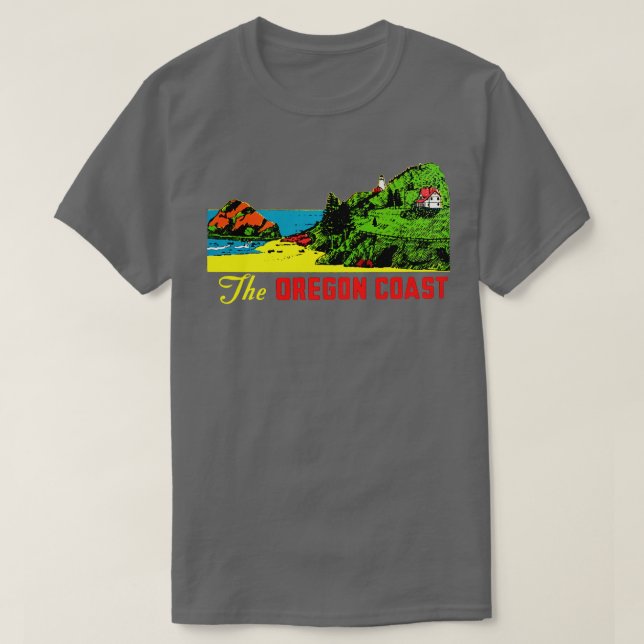 The Oregon Coast Vintage T-Shirt (Design Front)