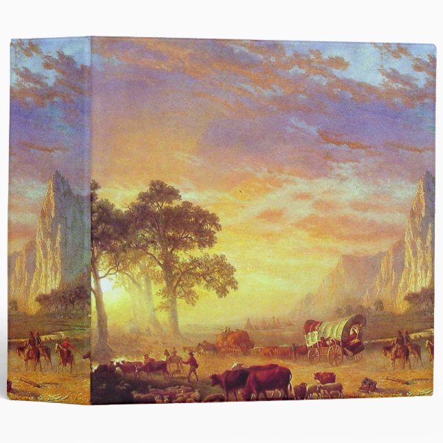 The Oregon Trail - Albert Bierstadt Binder (Front/Spine)