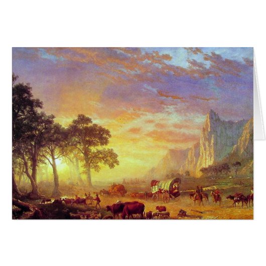 The Oregon Trail, Albert Bierstadt Cards (Front Horizontal)