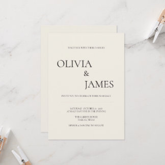 THE ORGANIC invitation suite by The Wedding Edit