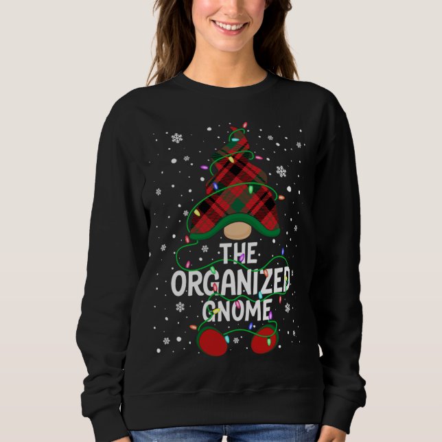 The Organized Gnome Family Matching Group Xmas Lig Sweatshirt (Front)