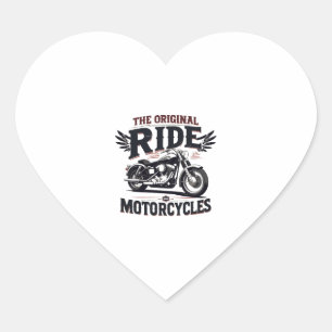 the orginal ride bike heart sticker