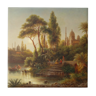 The Orient in the Evening Light – Albert Rieger Ceramic Tile