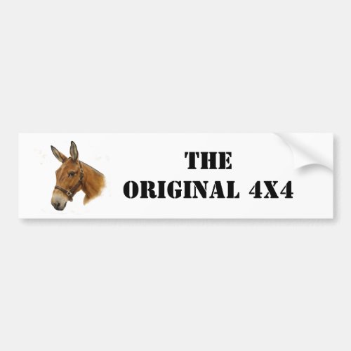 THe Original 4x4 Mule Bumper Sticker