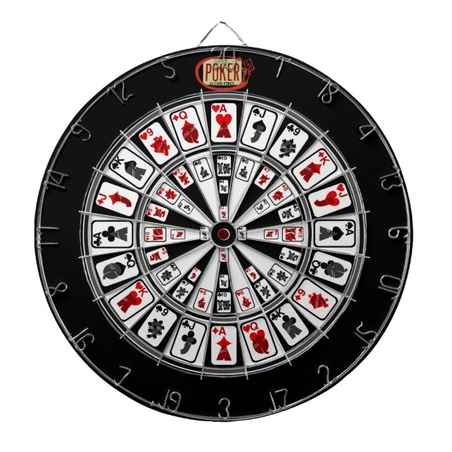 The Original 52 Card Poker Life 2.0 Dart Board (Front)