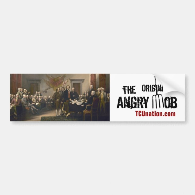 The Original Angry Mob Bumper Sticker (Front)