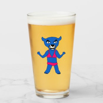 The Original Bikini Panther Pint Glass by Team_Lawrence at Zazzle