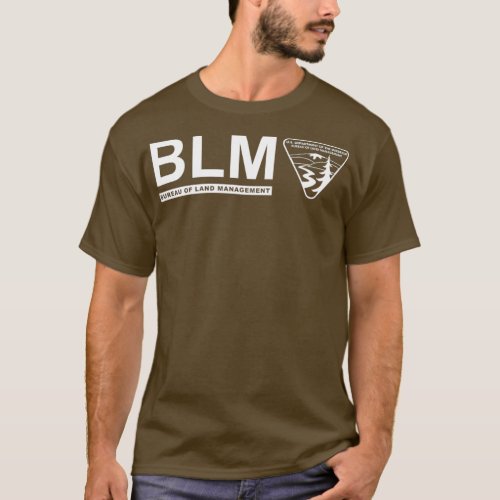 The Original BLM Bureau of Land Management White T_Shirt