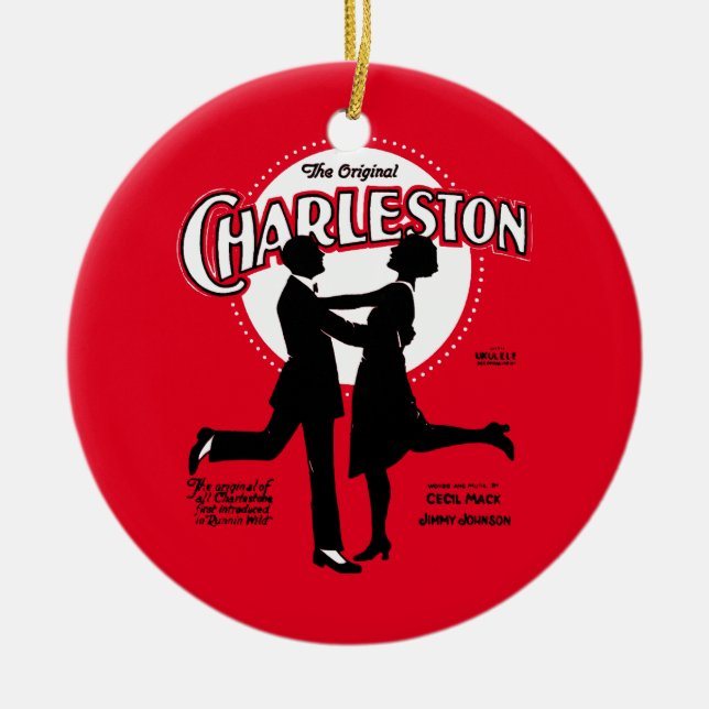 The Original Charleston Dance Sheet Music 1923 Ceramic Ornament (Front)