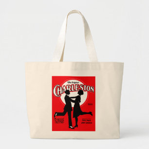 The Original Charleston Dance Sheet Music 1923 Large Tote Bag