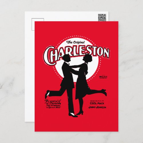 The Original Charleston Dance Sheet Music 1923 Postcard