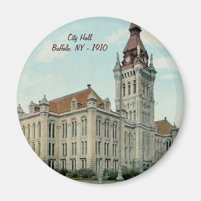 The Original City Hall in Buffalo Magnet (Front)