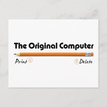 The Original Computer Postcard by OutFrontProductions at Zazzle