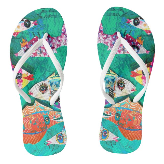 The ORIGINAL Fishy Flops Flip Flops (Footbed)