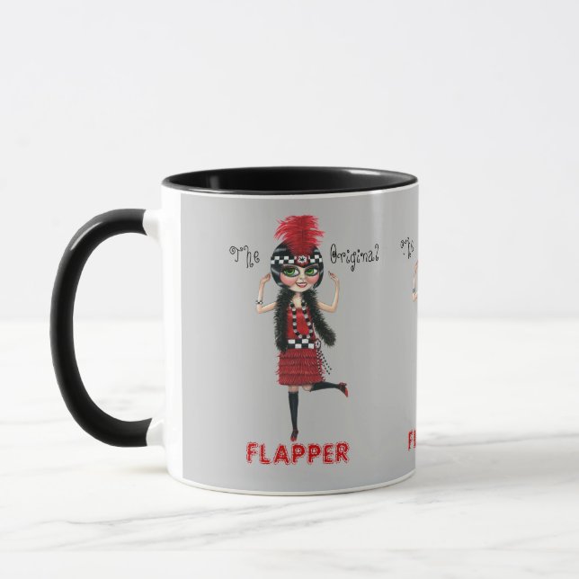 The Original Flapper Girl Roaring '20s Cute Mug (Left)